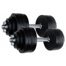 Pintura 52.5lb ajustável Dumbbell com barra de cromo